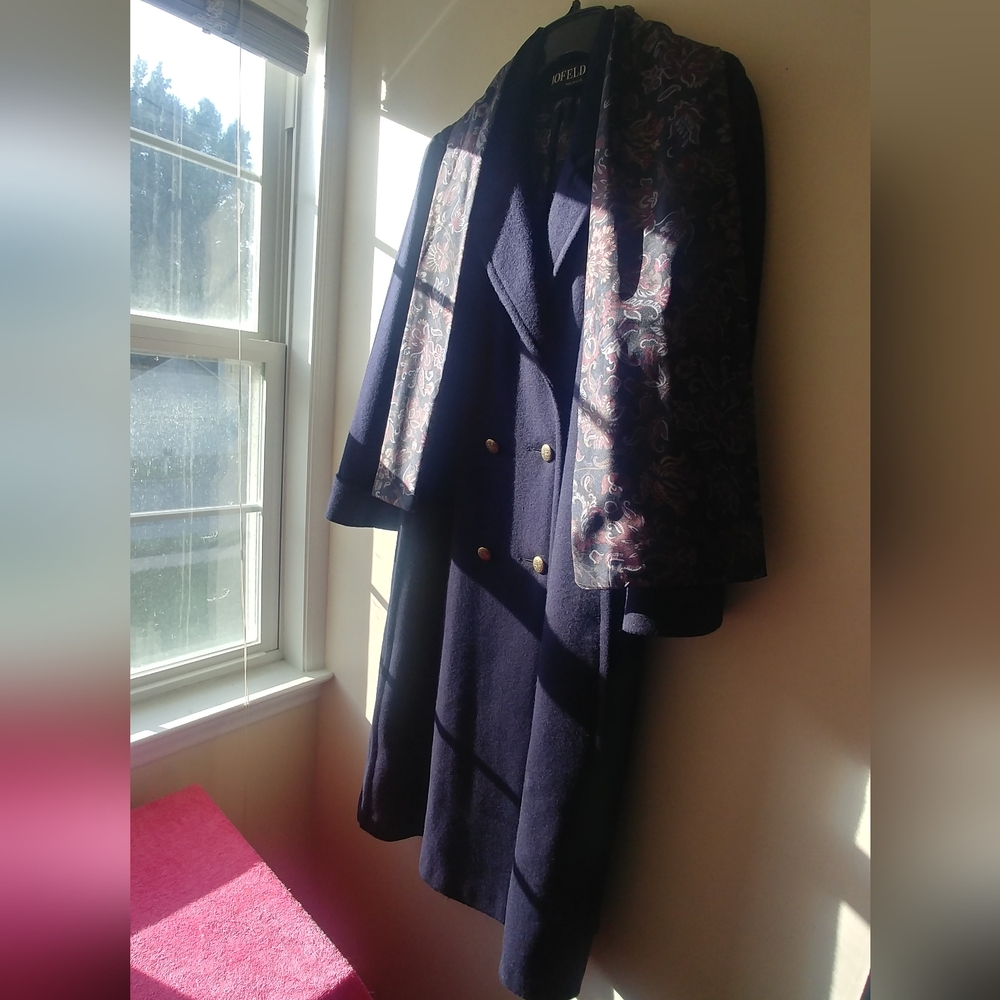 Brand New, Jofeld, Women's, Double Breasted, 80% Wool, Coat, Size L